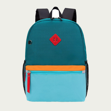 Little Kids Backpack for Boys Toddler School Bag Fits 3 to 9 Years Old, 17 Inch, Blue Green